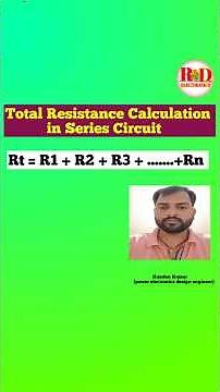 Total Resistance Calculation 🔥 | Series Circuit #Electronics #Engineering #Circuit #Physics