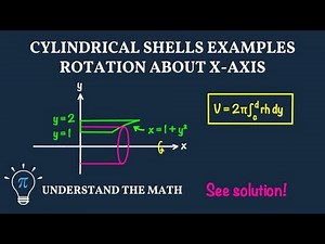 Solids of Revolution Example | Shell Method About the X-Axis