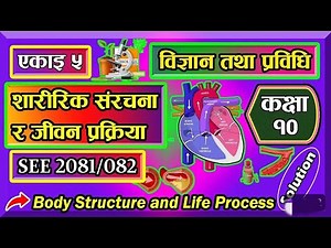 science and technology class 10 unit 5 all exercise with answer /body structure and life process.