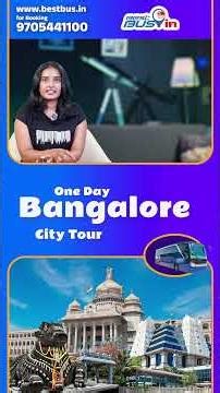 Bangalore One Day City Tour by Bus(Hindi) | ISKCON, Lalbagh, Cubbon Park & Vidhana Soudha #bestbus