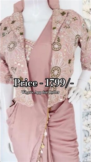 Viral Jacket ready to wear saree design #saree #readytowear #trending #shorts #fashion