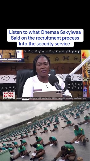 Ohemaa Sakyiwaa on Security Service Recruitment