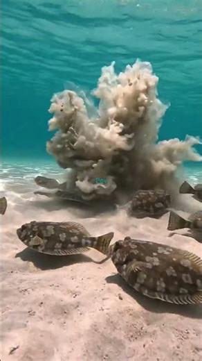 Flatfish camouflage so perfect it's terrifying #ocean #wildlife