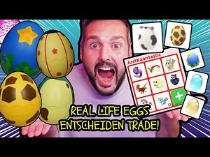 REAL LIFE ADOPT ME EGGS ENTSCHEIDEN TRADE IM SPIEL! Adopt Me Challenge mit Kaan & Dania