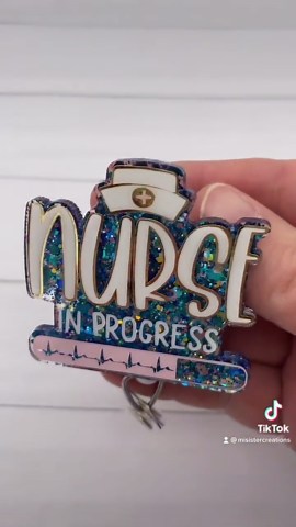 Nursing Student Badge Reel, Nurse in Progress Badge Reel, Student Nurse Badge Reel, - Etsy