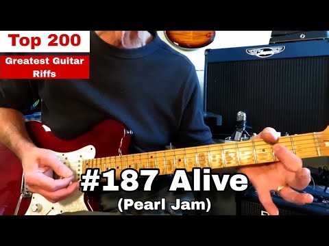 Top 200 GOAT Guitar Riffs. #187 ALIVE - Pearl Jam. Guitar Lesson.