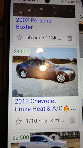 2013 Chevy Cruze 121k 4,500 nice car