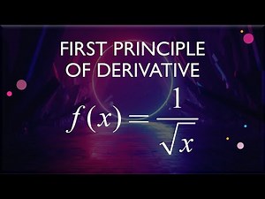 First Principle of Derivative - Reciprocal Surd Function