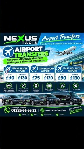 ✈️ AIRPORT TRANSFERS WITH NEXUS TAXIS