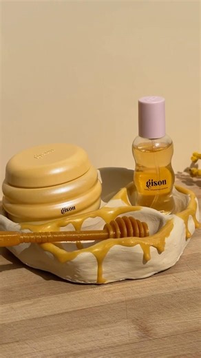 DIY Honey Trinket Dish for My Beauty Favs 🍯✨#airdryclay #diy #honey #beautyfavourites #clay