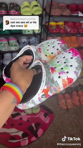 Tie Dye Crocs Collection Showcase | Various Colors and Styles