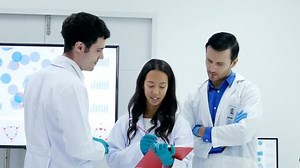Group of Scientist working together at lab. People with science concept. 4K Resolution.