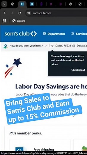Sam's Club Affiliate Program | Earn Money from samsclub.com