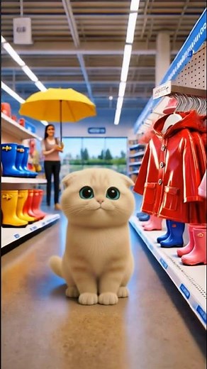 Tsundere Guardian! 😇 Cat HATED the Raincoat.🎒😭