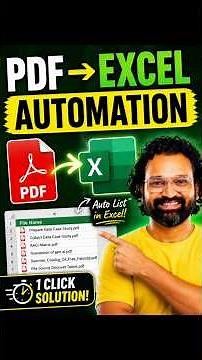 Stop Typing PDF Names in Excel! 🤯 #shorts #excel #spreadsheetmagic #exceltips
