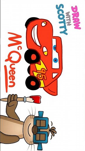 Lightning McQueen | How to draw Lightening McQueen from Cars | Fun Drawing Tutorial for Kids