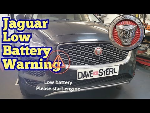 Jaguar E-Pace Low Battery Warning on Dash. Testing and Waffle