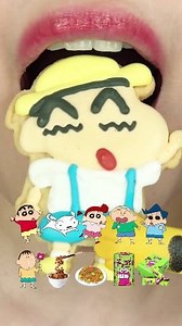 asmr crayon shin chan cookies emoji food mukbang 짱구 흰둥이 유리 훈발놈 철수 맹구 쿠키 이모지 먹방 eating sounds #ASMR #RAINBOW #FOOD #EATING #JELLY #KOREAN #MUKBANG #EMOJI #SOUND #CHALLENGE #YUMMY | Bunny Eating