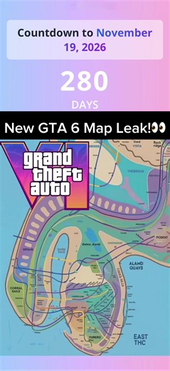 New GTA 6 Map Leak!👀🔥🤣 #gta #gta6 #playstation #fyp #gaming