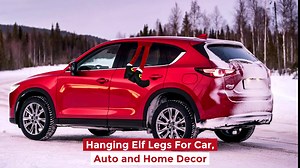 1 Pair Elf/Santa Legs for Car or Fireplace - Hanging Decorations for Holiday Cheer. Random Style (1)