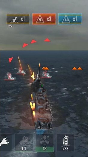 Battle of warships USS Fletcher (DD-445) gameplay