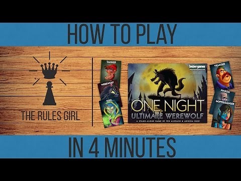 How to Play One Night Ultimate Werewolf in 4 Minutes (Includes Role Overview) - The Rules Girl