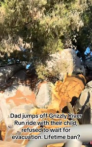 Yall think he’s getting the lifetime ban for jumping off the ride! Via (@sauced_buns on TT) | Karen Go Brrr