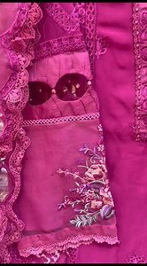 *Chiffon stuff Maria.B hit code* *Thread and sequence work with 3d flowers* *Organza stuff embroided dupatta* *48 inches lenght* *Small medium large xlarge size available* *Price 11200 | Online Women's Fabric Store