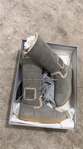 @aura.archival on Instagram: "Chanel Shearling “Ugg” Boots in multiple colour ways in multiple sizes available on the website now. Info in bio !!! #newinzara #latto #mariahthescientist #cardib #chanel"