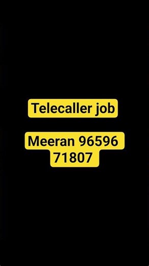 Home based Telecaller job
