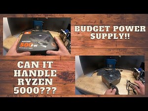 A decent power supply for $40?? ARESGAME 500W power supply review! Can it handle Ryzen 5000??