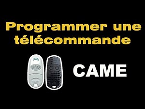 Comment programmer une télécommande CAME