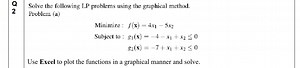 Solve the following LP problems using the graphical method.Pr... | Filo
