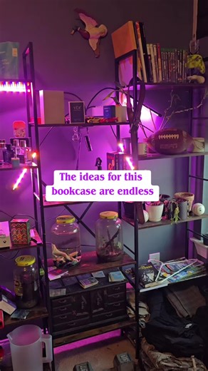 Bookcase, with 14 different shelves, perfect to display books, n bricksets the ideas are endless