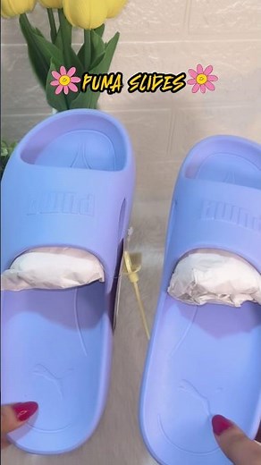 PUMA Women Slides Review 👟💜 Stylish, Comfortable & Trendy Slippers #shorts @youtubecreators