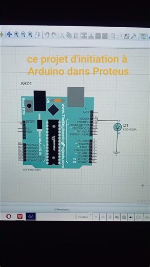 ce projet d'initiation à Arduino dans Proteus #arduino #project #proteus8 #led #lcd