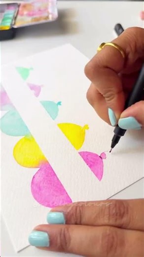 Make This Cute Birthday Card in Minutes | Simple Watercolor Birthday Card Idea - Pastel Dreams Set
