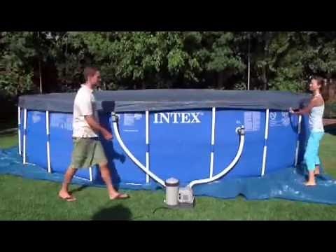 Intex Frame Pool Set Rondo Aufbau Video Deutsch