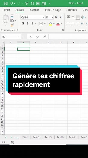 Génère plus rapidement tes chiffres sur excel. Enregistre le post et abonne toi. #excel #exceltricks #excelpro #apprendresurtiktok #excelfr #excelfrancais #microsoftexcel #apprendreexcel #apprendreexcel_de_a_à_z #tutoexcel #tutoexcelfr