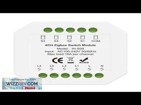 IH S09 Tuya 1 4CH Zigbe Smart Switch Module 16A Channel APP Remote Control Timer