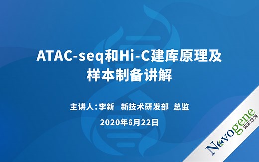 【表观遗传】ATAC-seq和Hi-C建库原理及样本制备讲解