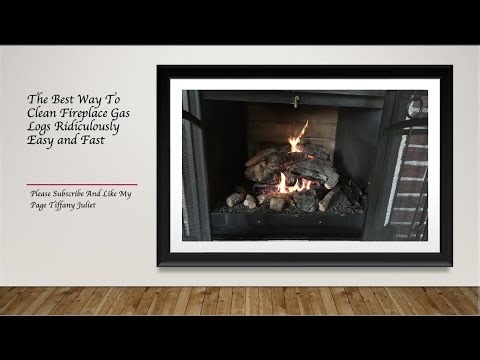 Easy The Best Way to Clean Fireplace Gas Logs 4K Video