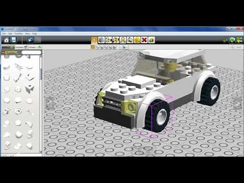 How to build a lego police car- Lego Digital Designer