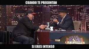 163K views · 2K reactions | CUANDO TE PREGUNTAN SI ERES INTENSO Jesús Ochoa con Rene Franco Entrevista completa bit.ly/1NOSP2I | ¡Es de Noche! ... Y ya Llegué | Facebook