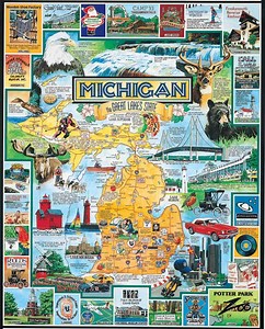 1000 Piece Puzzle - Best of Michigan