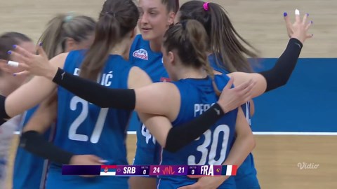 Women: France vs Serbia - Highlight | Volleyball Nations League 2025