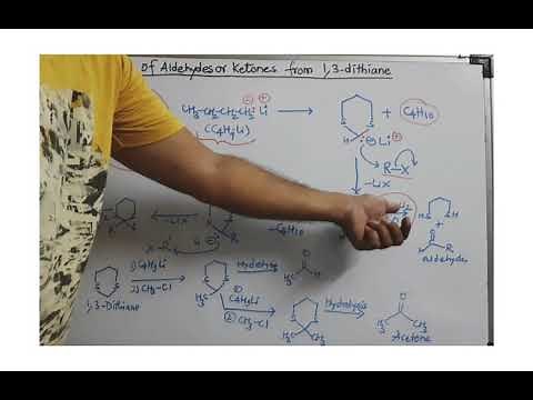 Preparations of aldehydes and Ketones from 1,3-dithiane