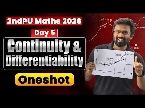 2nd PU Maths 2026 | Continuity and Differentiability Oneshot