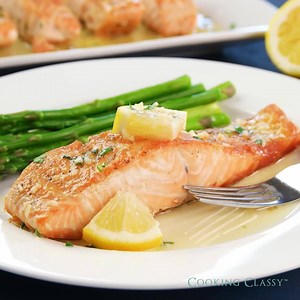 174K views · 448 reactions | SALMON WITH GARLIC LEMON BUTTER SAUCE!...