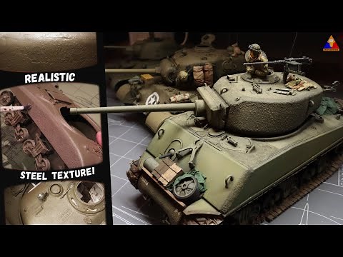 The EASIEST Way to Improve Your Scale Model Tanks | Cast Steel Texture Tutorial